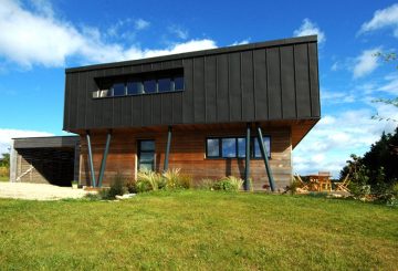 Maison en ossature bois à Cléguer, par ARMOR ARCHITECTURE ASSOCIES