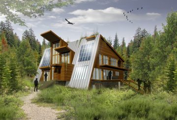 Maison à énergie autonome, à St Jean de Matha au Canada, par ATELIER POTENTIEL