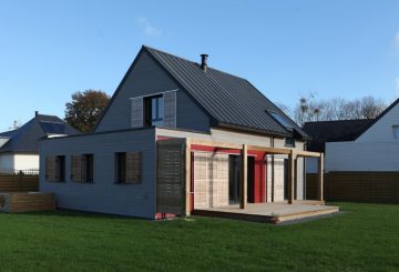 UNE MAISON RT 2012 PRES DE SAINTE ANNE D’AURAY EN BRETAGNE, par a.typique Patrice BIDEAU architecte DPLG